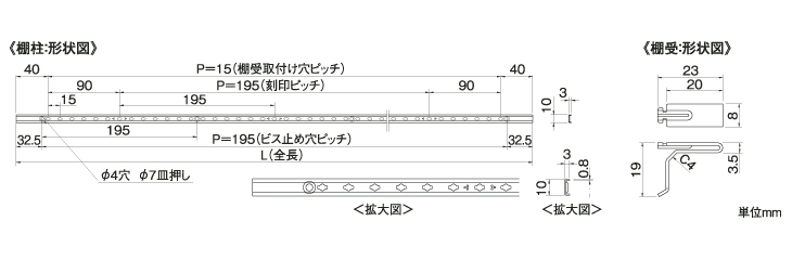 フィット棚柱セット - 点検口,棚柱,床下収納庫なら信頼のSPGブランド